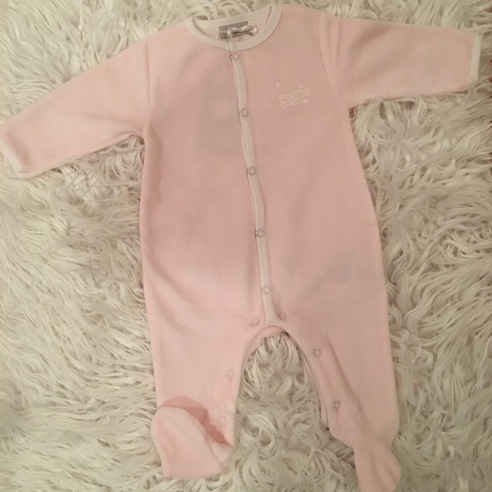 Baby girl pink onesie